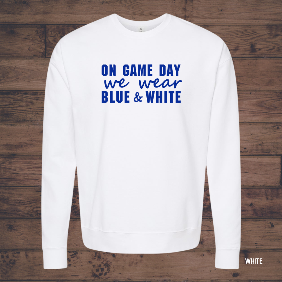 Game Day Blue & White