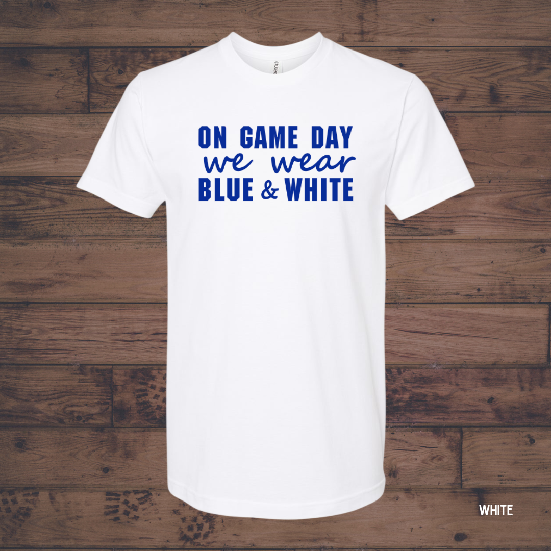 Game Day Blue & White