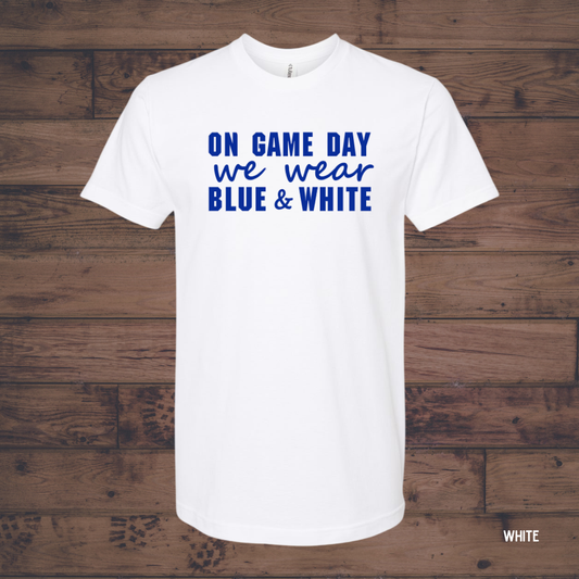 Game Day Blue & White