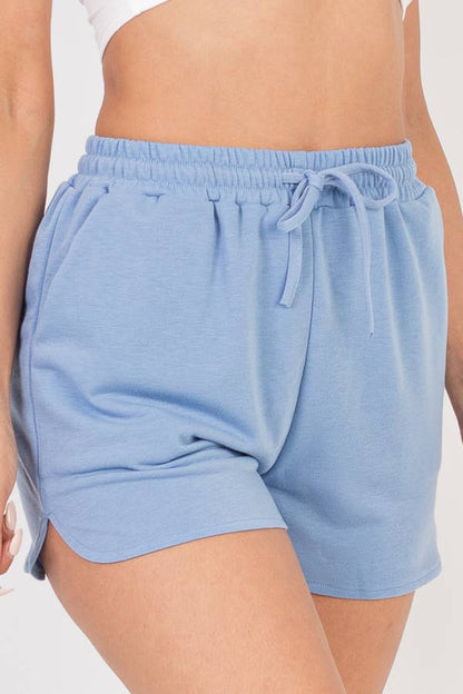 French Terry Lounge Shorts - Light Blue - Last One - Size Large