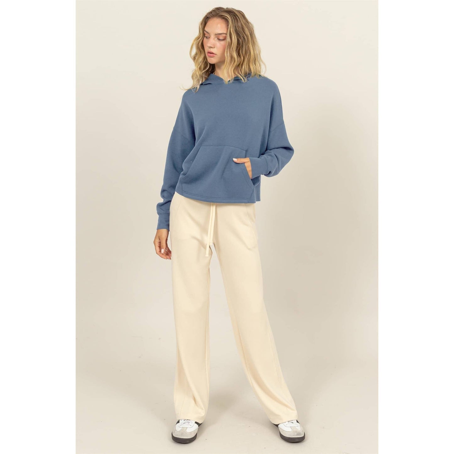 Hooded Pullover With Kangaroo Pocket