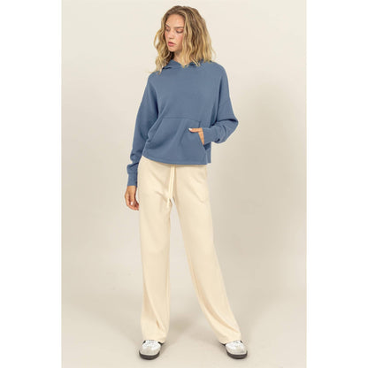 Hooded Pullover With Kangaroo Pocket