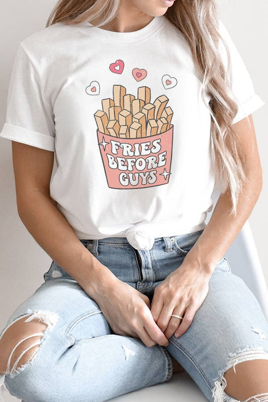 "Fries Before Guys" Graphic Tee