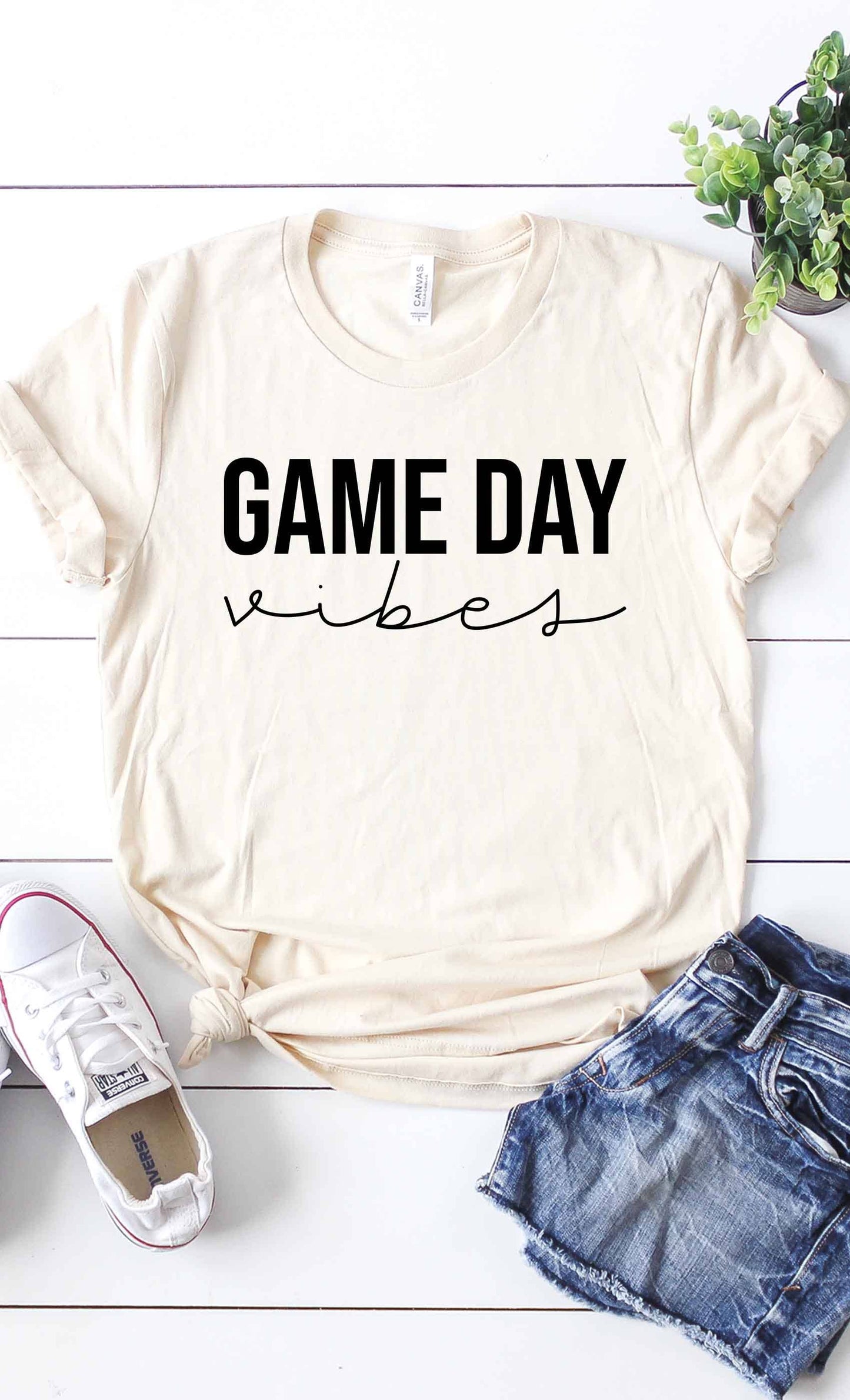 Game Day Vibes Graphic Tee - Last One - Size Small