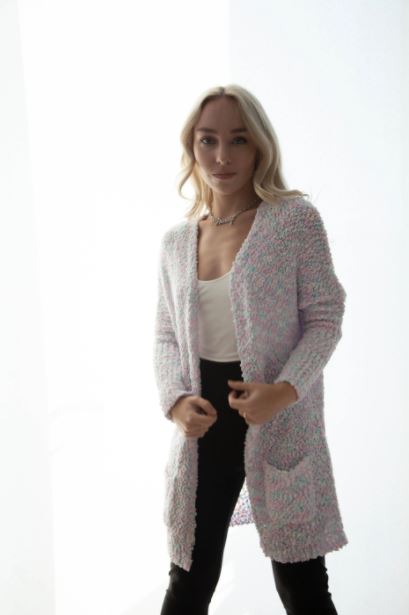 Candy Chunky Knit Open Front Cardigan - Last One - Size Small