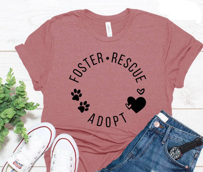Foster Rescue Adopt Graphic Tee