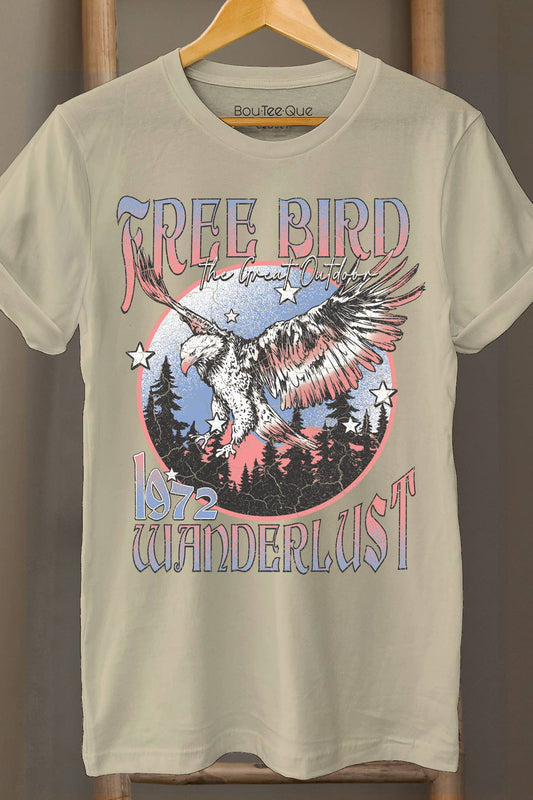 "Free Bird / Wanderlust" Graphic Tee - Last One - Size Small
