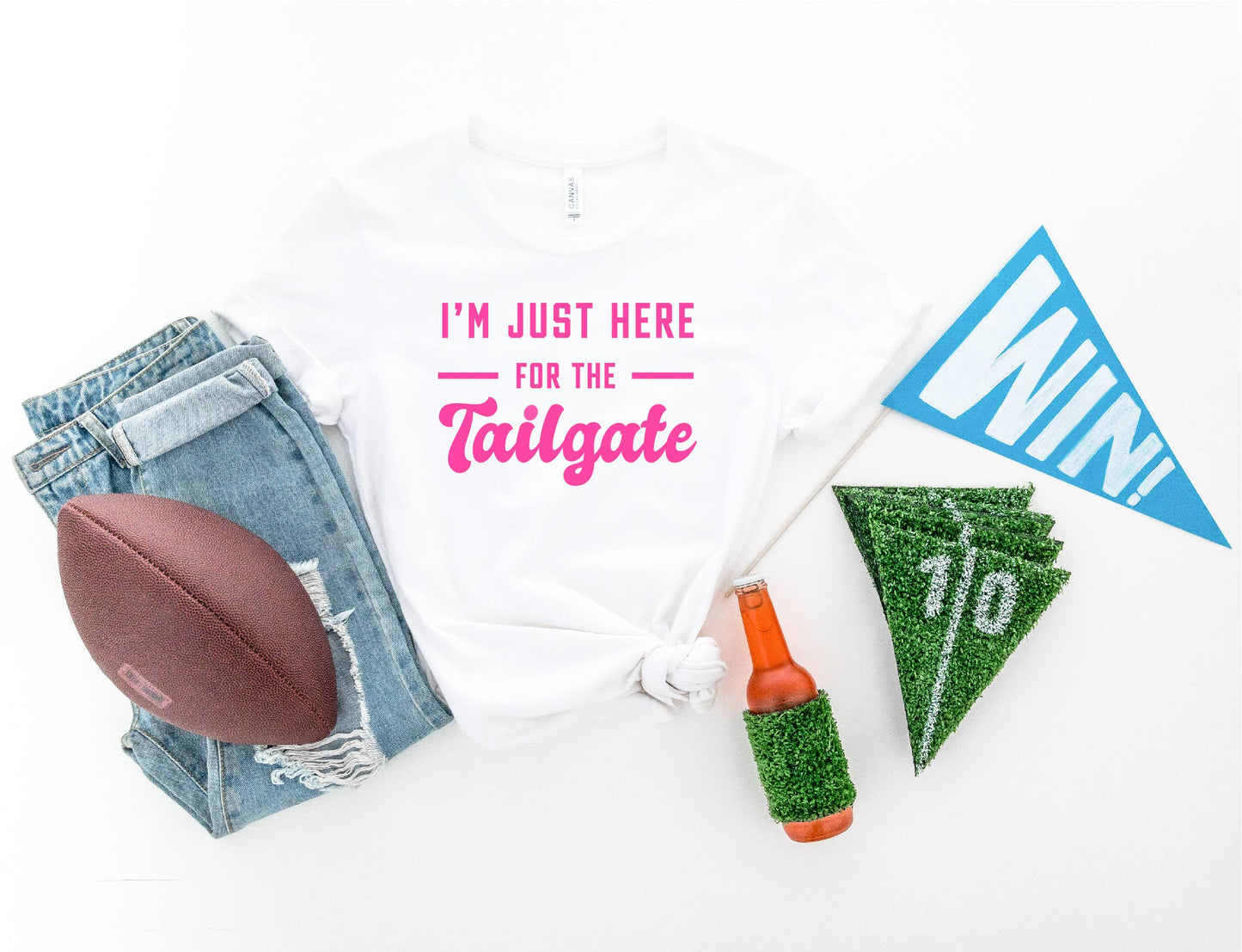 I'm Just Here for the Tailgate Graphic Tee