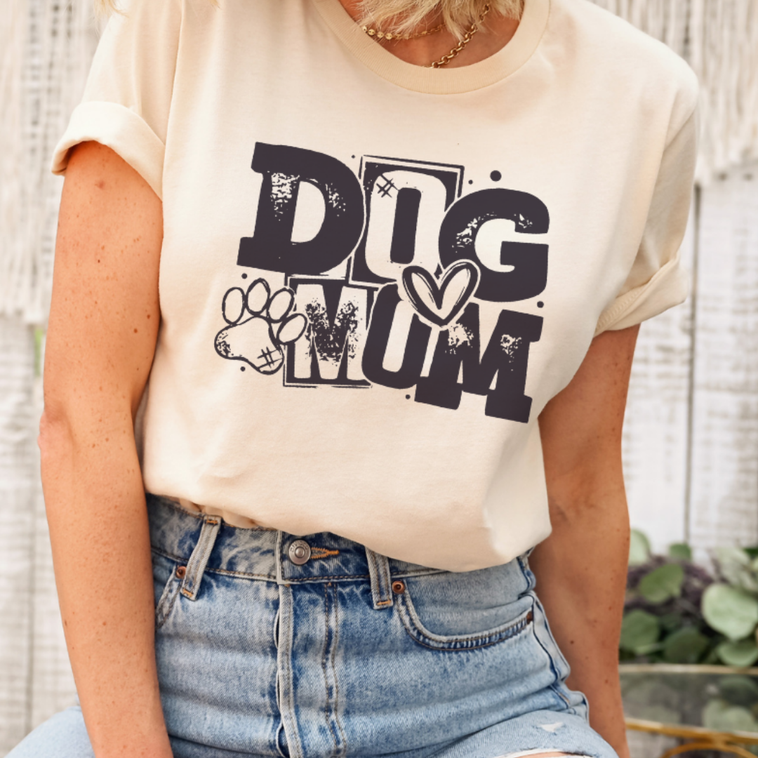 Dog Mom Graphic Tee - Last One - Size Small