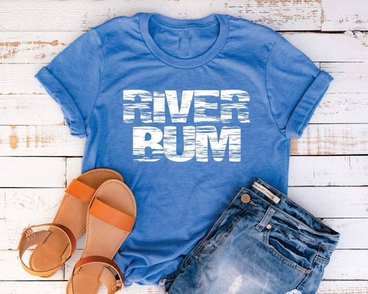 "River Bum" Graphic Tee - Last One - Size Small
